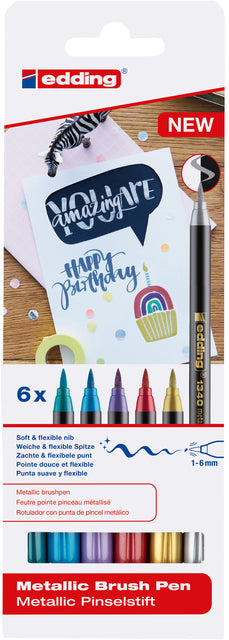 Edding - Brushpen edding 1340 metallic ass