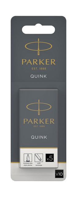 Parker - Inktpatroon parker quink zwart