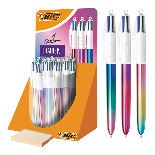 BIC - Balpen bic 4kleuren gradient m assorti