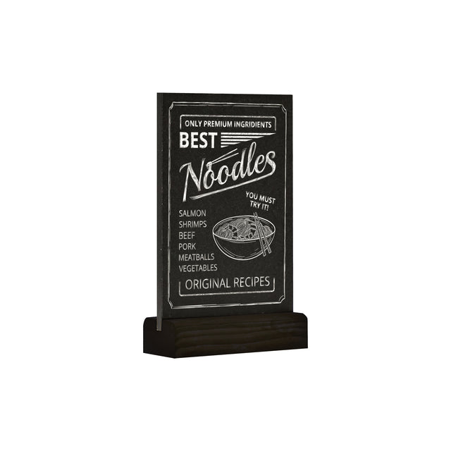 Europel - Krijtbord pel tafelmodel A6 staand zwart