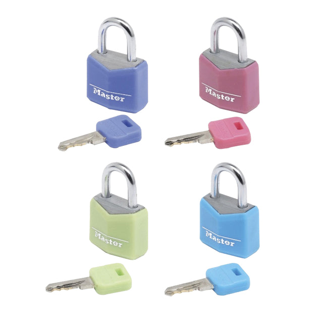Cadenas MasterLock 4 assortis alu 20mm