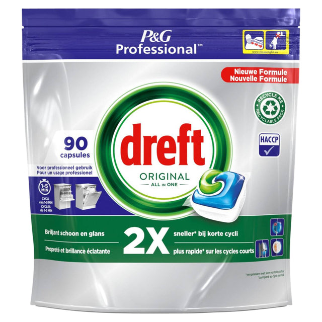 Dreft - Vaatwastablet dreft professional regular 90 stuks