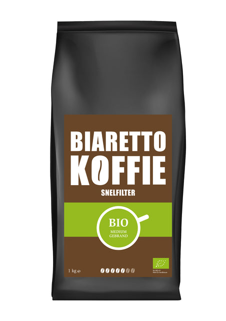Biaretto - Koffie biaretto snelfiltermaling biologisch
