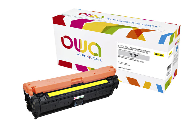 OWA - Tonercartridge owa hp ce342a geel