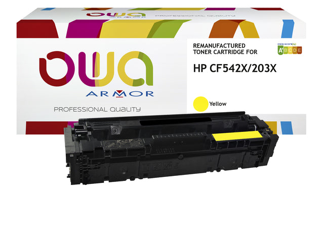 OWA - Tonercartridge owa hp cf542x geel