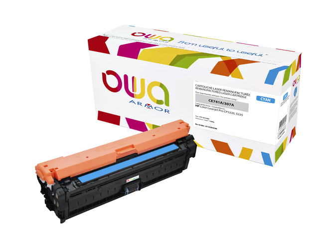 OWA - Tonercartridge owa hp ce741a blauw