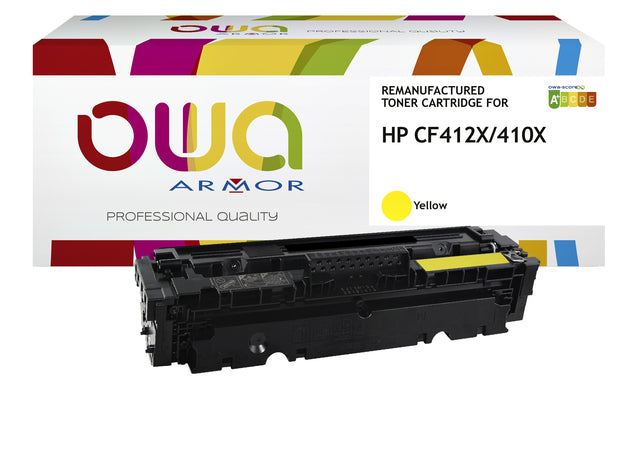 OWA - Tonercartridge owa hp cf412x geel
