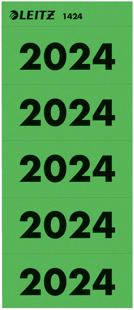 Leitz - Rugetiket leitz 2024 80mm groen 100st