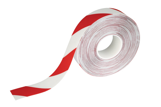 Durable - Vloermarkeringse duraline 50mmx30m rood wit