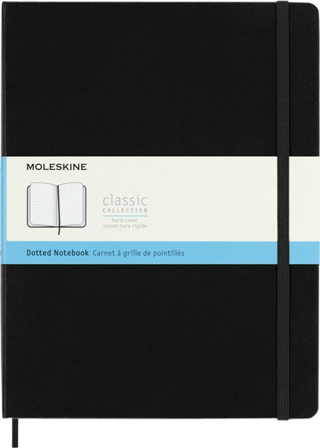 Moleskine - Notitieboek moleskine xl 190x250 dots hc zw