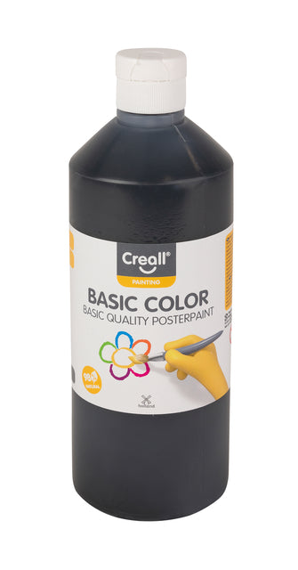Creall - Plakkaatverf creall basic zwart 500ml