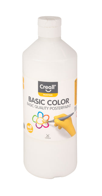 Creall - Plakkaatverf creall basic wit 500ml | 6 stuks
