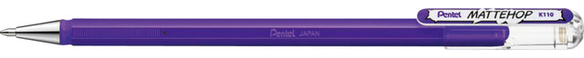 Pentel - Gelschrijver pentel k110 mattehop m violet | 12 stuks