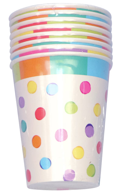 Haza - Bekers haza festive colors 250ml 8 stuks