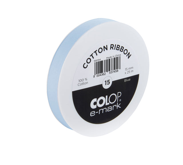 Colop - Lint colop e-mark 15mmx25m blauw