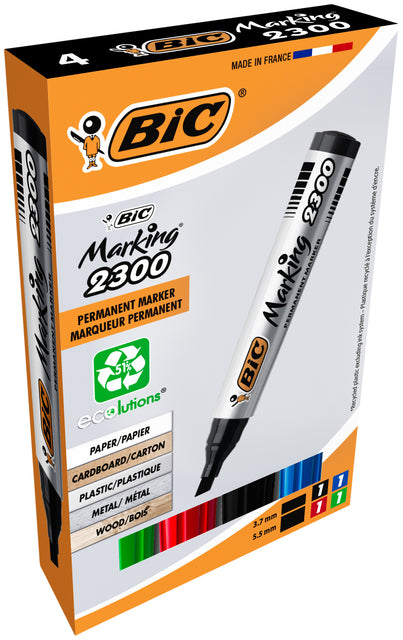 Bic - Viltstift bic 2300 ecolutions schuin m ass