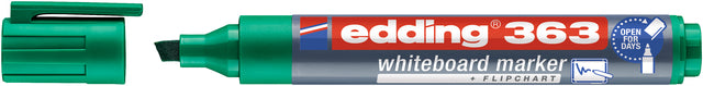Edding - Whiteboardmarker edding 363 schuin 1-5mm groen | 10 stuks