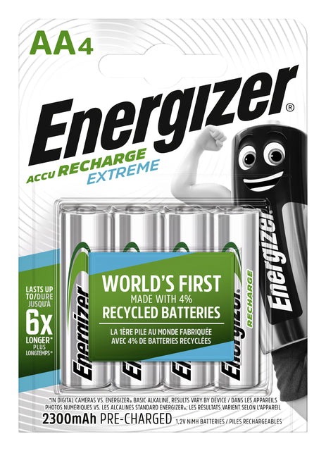 Energizer - Batterij oplaadbaar energizer aa 4st
