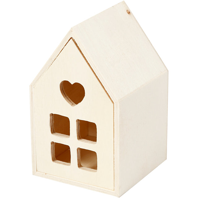 Creativ Company - Huis met lade creativ company 10.8x6.8 cm hout