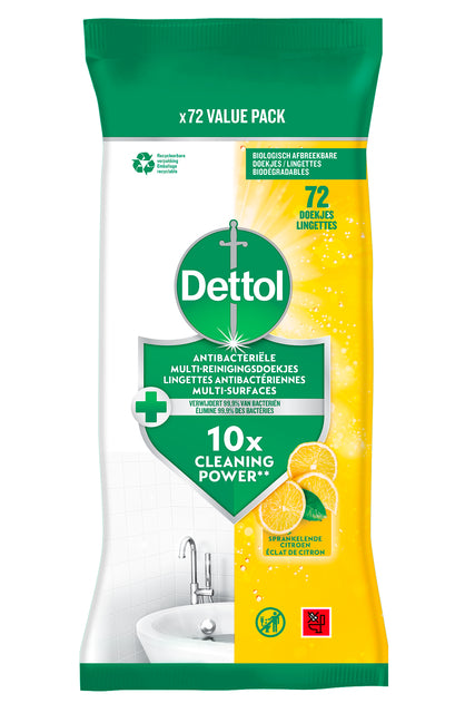 Dettol - Reinigingsdoekjes dettol antibact citrus 72st