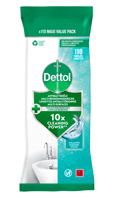 DETTOL - Reinigingsdoekjes dettol antibact ocean 110st