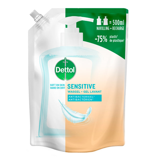 DETTOL - Handzeep dettol sensitive antibact 500ml refill