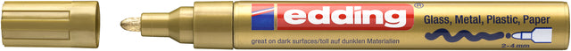 Edding - Viltstift edding 750 lak creatief rond 2-4mm goud