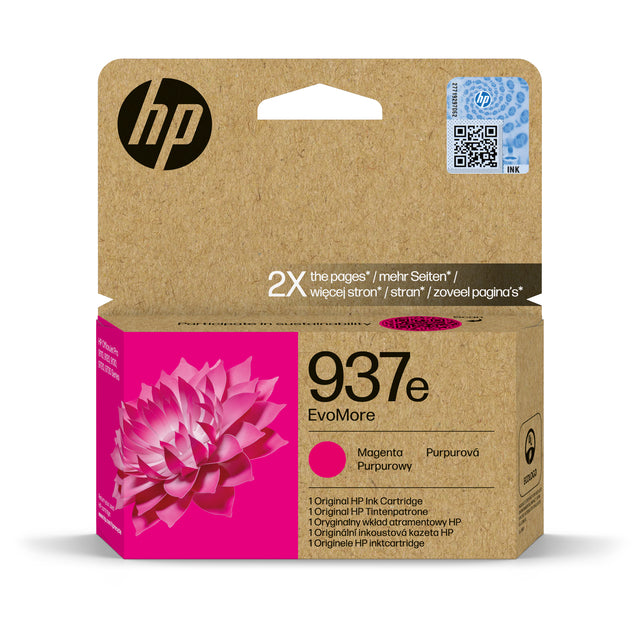 HP - Inktcartridge hp 4s6w7ne 937e evomore rood