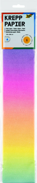 Folia Paper - Crêpepapier folia regenboog 250x50cm 10 kleuren