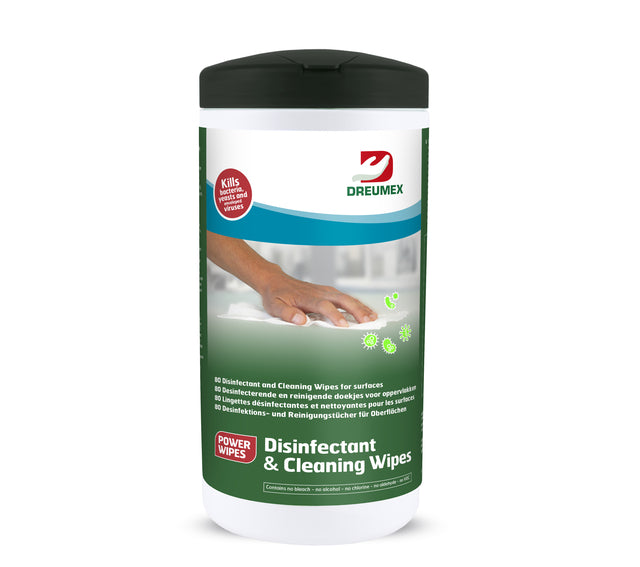 Dreumex - Desinfectiedoekjes dreumex bus 80 stuks wit