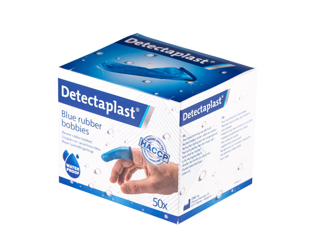 Detectaplast - Vingerlingen deteclast rubber blauw