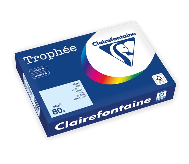 Clairefontaine - Kopieerpapier a4 80gr azuurblauw