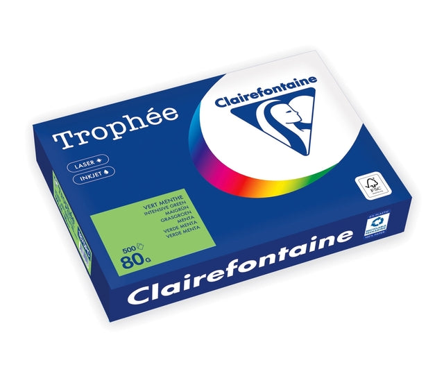 Clairefontaine - Kopieerpapier a4 80gr grasgroen