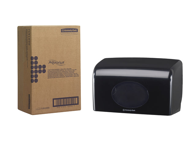 Aquarius KC - Toiletpapierdispenser aquarius duo zwart 7191