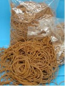 Binden > Elastiek - Elastiek 60x1,5mm bruin