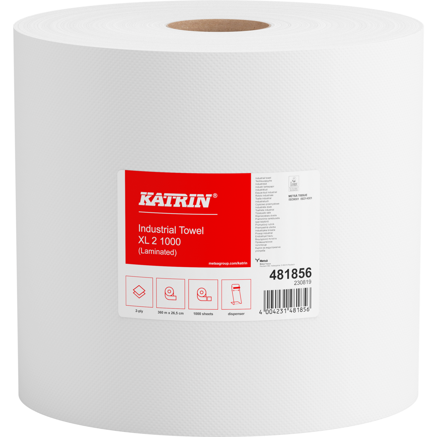 Katrin - Poetspapier katrin industrial extra groot wit