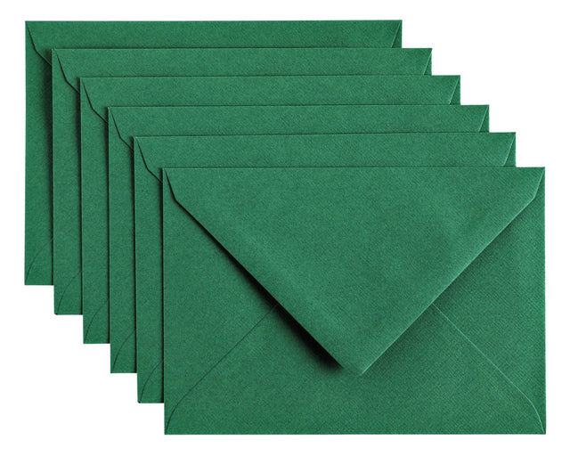 Enveloppe Papicolor C6 114x162mm vert sapin