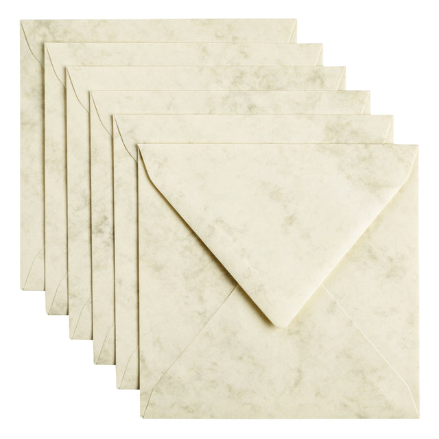 Papicolor - Envelop papicolor 140x140mm marble ivoor