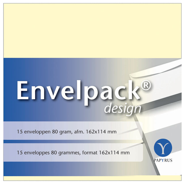 Enveloppe Papyrus 114x162mm 80gr blanc ivoire