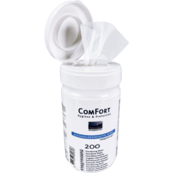ComFort - Desinfectie wipes | 13x13cm | 200 vellen | wit | 1 stuks