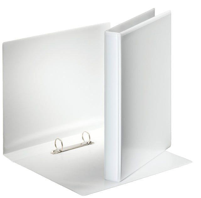 Classeur à anneaux de présentation Esselte A4 2 anneaux O-mech 25mm blanc