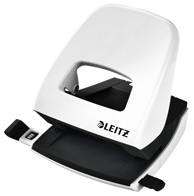Perforateur Leitz WOW 5008 Nexxt métal 30 feuilles blanc