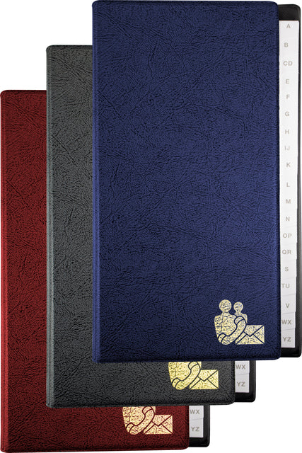 Kangaro - Telefoonalbum kangaro 215x130mm a-z 4r assorti | 12 stuks