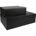 Klika - Postpakketdoos | golfkarton | 400x297x110mm | met autolock bodem | zwart | 25 stuks