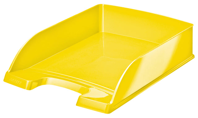 Corbeille à courrier Leitz WOW A4 jaune | 5 pièces