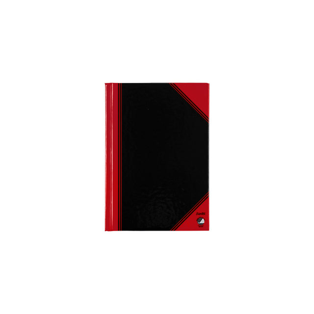Bantex - Notitieboek bantex zwart/rood a6 lijn 70gr 96vel | 6 stuks