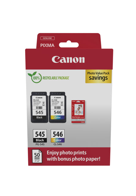 Canon - Inktcartridge canon pg-545 + cl-546 zwart + kleur