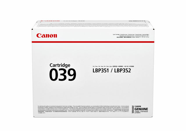 Canon - Tonercartridge canon 039 zwart