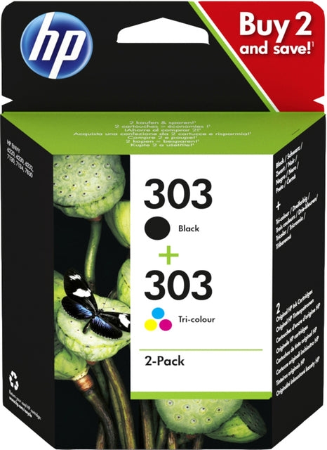 HP - Inktcartridge hp 3ym92ae 303 zwart + kleur