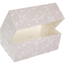 Klika - Gebaksdoos | Swirl | karton | 24x16x9cm | zonder venster | 100 stuks